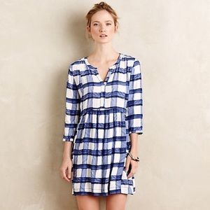 Anthropologie Maeve Devery Plaid Shirtdress